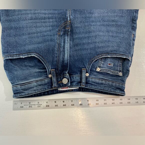 Tommy Hilfiger Big Flag Jeans Women’s 27/32 VTG High Rise Blue Y2K Casual - Picture 9 of 12